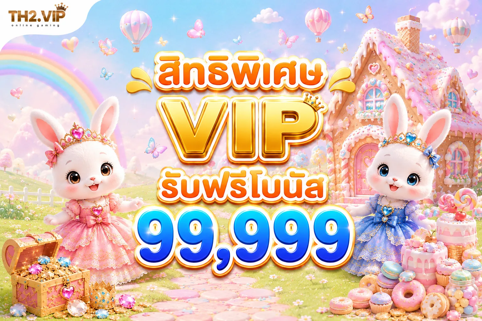 สิทธิพิเศษ VIP รับโบนัส 99,999